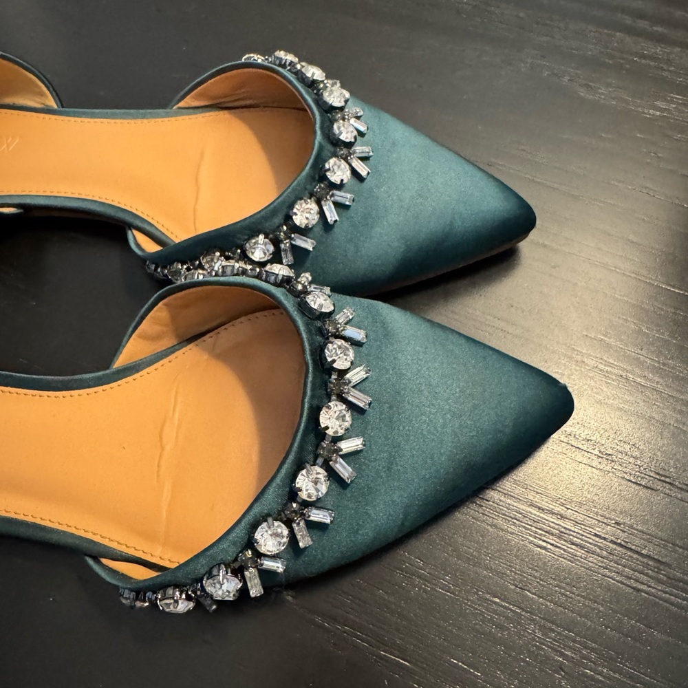 J. Crew Teal Embellished Flats - Picture 4 of 8